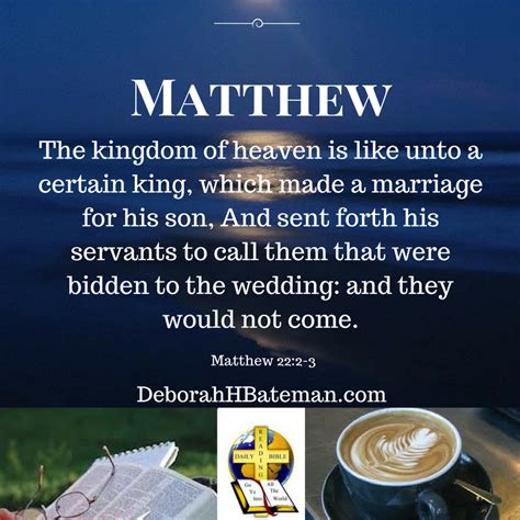 Matthew 2421-22. . Matt 22 nlt